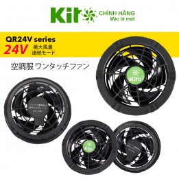2 Quạt rời công suất 24V của áo điều hòa KITO KZT03 chính hãng công nghệ mới siêu êm 